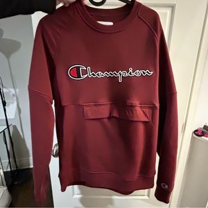 NWOT Champion small men’s sweater burgundy